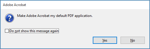 make adobe acrobat default
